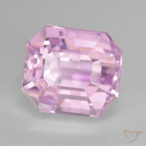 Kunzita Púrpura claro natural de 12.31 ct, Corte Octágono / Esmeralda, VVS-VS
