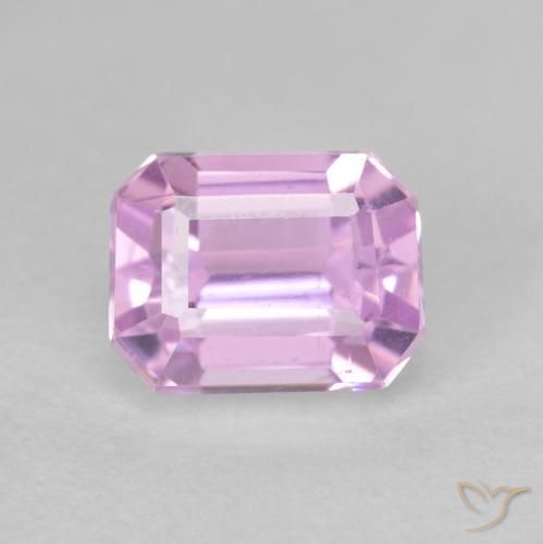 2.01ct Natural Púrpura-violeta rosáceo claro Kunzita, corte esmeralda, VS