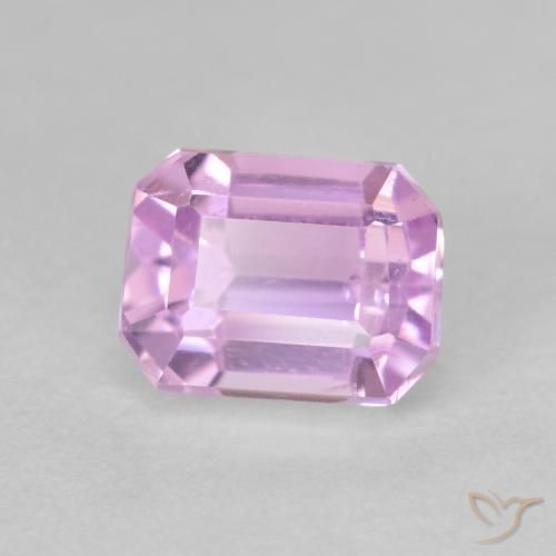Kunzita Púrpura-violeta rosáceo claro natural de 2.01 ct, Corte Octágono / Esmeralda, VS