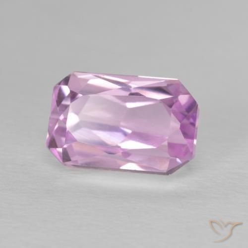 Kunzita Tono rosado cereza natural de 3.64 ct, Corte Octágono / Esmeralda, VVS