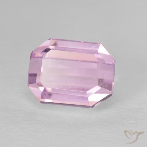 Kunzita Tono rosado cereza natural de 4.02 ct, Corte Octágono / Esmeralda, VVS-VS