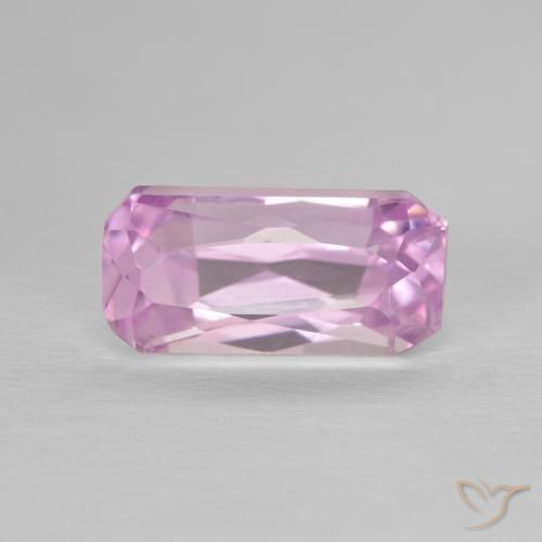 3.53ct Natural Rosado muy claro Kunzita, corte esmeralda, VVS-VS