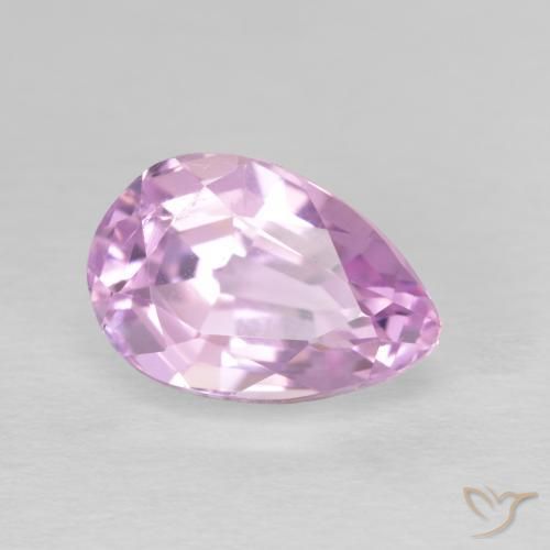 Kunzita Tono rosado cereza natural de 3.88 ct, En forma de pera, VVS-VS