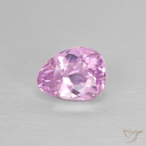 1.44ct Natural Púrpura violeta rosáceo Kunzita, En forma de pera, VS