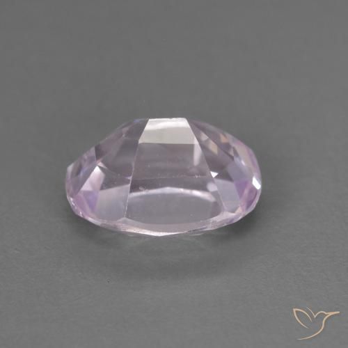 Kunzita Rosado púrpura real muy claro natural de 2.76 ct, Ovalada, VVS
