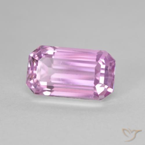 Kunzita Rosado púrpura real muy claro natural de 5.87 ct, Corte Octágono / Esmeralda, VVS