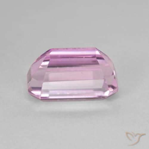 Kunzita Rosado púrpura real muy claro natural de 5.87 ct, Corte Octágono / Esmeralda, VVS