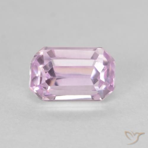1.41ct Natural Rosado medio Kunzita, corte esmeralda, VVS