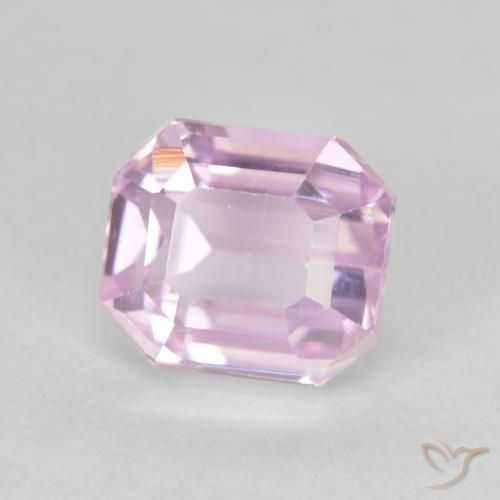 Kunzita Rosado medio natural de 2.15 ct, Corte Octágono / Esmeralda, VVS