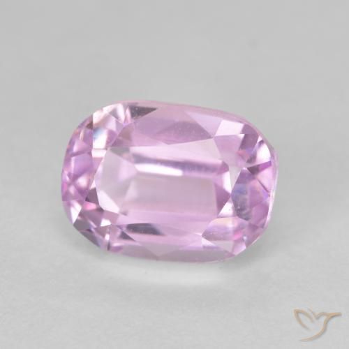 Kunzita Tono rosado cereza natural de 3.92 ct, Forma Cojín, VVS