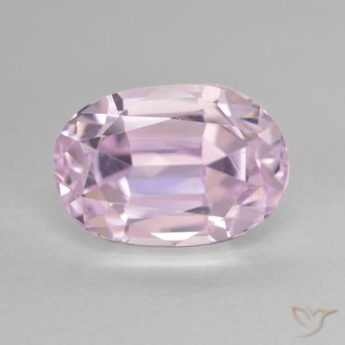 7.47ct Natural Rosado medio Kunzita, Ovalada, VVS