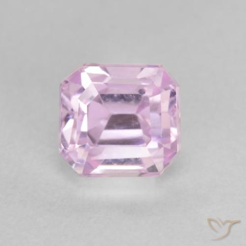 1.55ct Natural Tono rosado cereza Kunzita, corte esmeralda, VVS