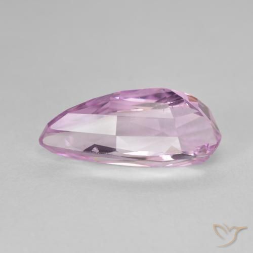 Kunzita Rosado muy claro natural de 7.27 ct, En forma de pera, VVS
