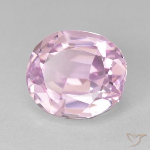 Kunzita Rosado medio natural de 6.63 ct, Ovalada, VVS