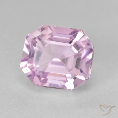 5.02ct Natural Tono rosado cereza Kunzita, corte esmeralda, VVS