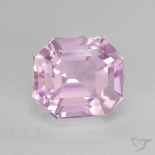 Kunzita Tono rosado cereza natural de 5.02 ct, Corte Octágono / Esmeralda, VVS