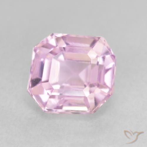 Kunzita Rosado cereza natural de 1.70 ct, Corte Octágono / Esmeralda, VVS-VS