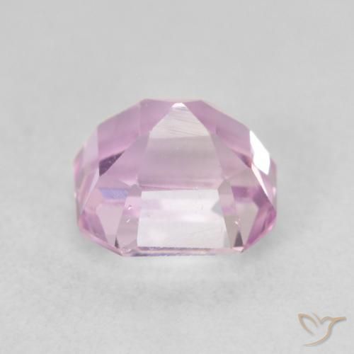 Kunzita Rosado cereza natural de 1.70 ct, Corte Octágono / Esmeralda, VVS-VS
