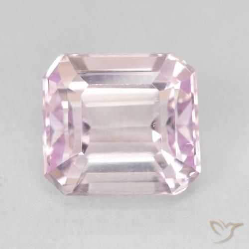 5.06ct Natural Tono rosado cereza Kunzita, corte esmeralda, VVS-VS