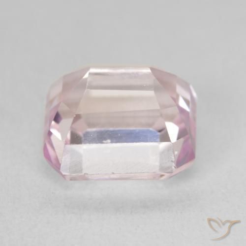 Kunzita Tono rosado cereza natural de 5.06 ct, Corte Octágono / Esmeralda, VVS-VS