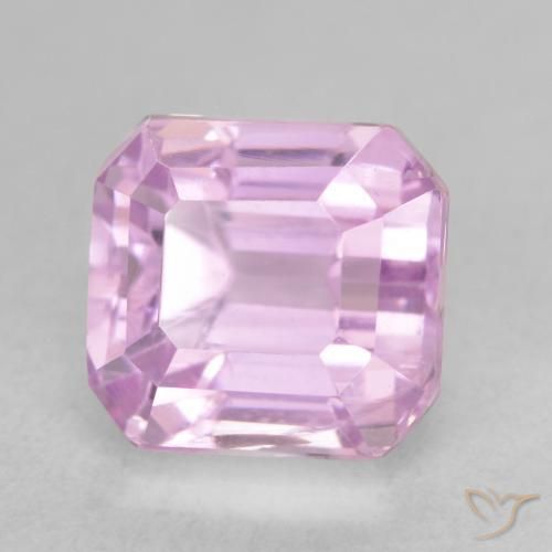 Kunzita Púrpura-violeta rosáceo claro natural de 3.26 ct, Corte Octágono / Esmeralda, VVS-VS