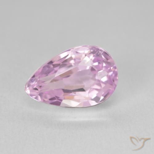 5.91ct Natural Púrpura violeta rosáceo Kunzita, En forma de pera, VVS-VS