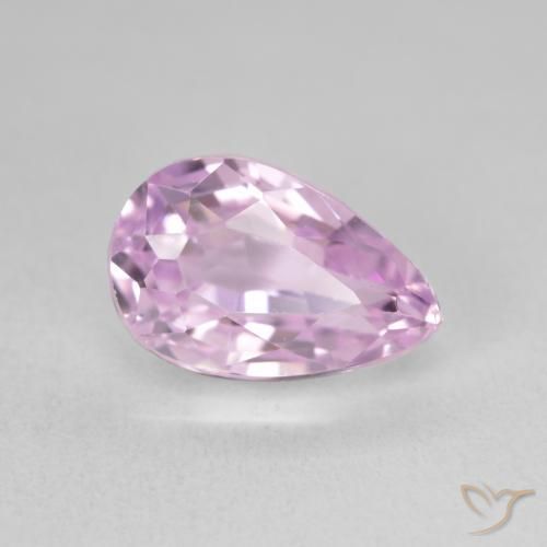 Kunzita Púrpura violeta rosáceo natural de 5.91 ct, En forma de pera, VVS-VS