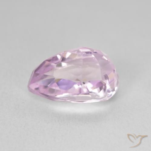 Kunzita Púrpura violeta rosáceo natural de 5.91 ct, En forma de pera, VVS-VS