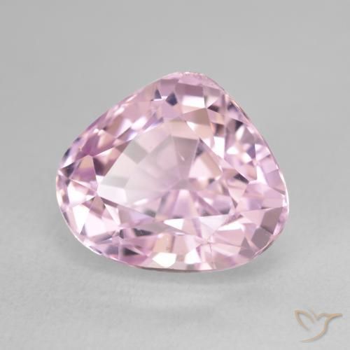 Kunzita Rosado-púrpura claro natural de 9.56 ct, En forma de pera, VVS-VS