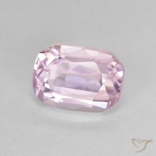 Kunzita Rosado Bubblegum natural de 3.58 ct, Forma Cojín, VVS-VS