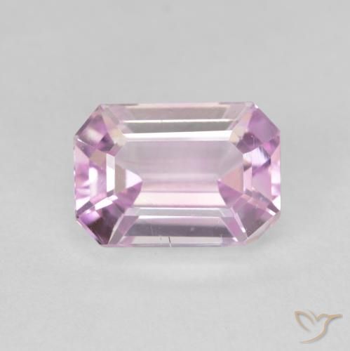 3.88ct Natural Rosado medio Kunzita, corte esmeralda, VVS-VS