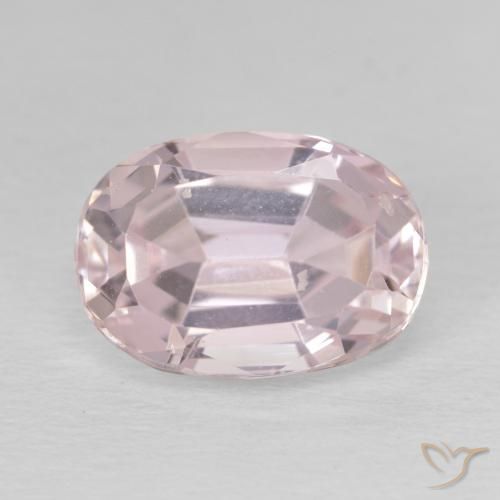 5.48ct Natural Rosado flamingo Kunzita, Ovalada, VS