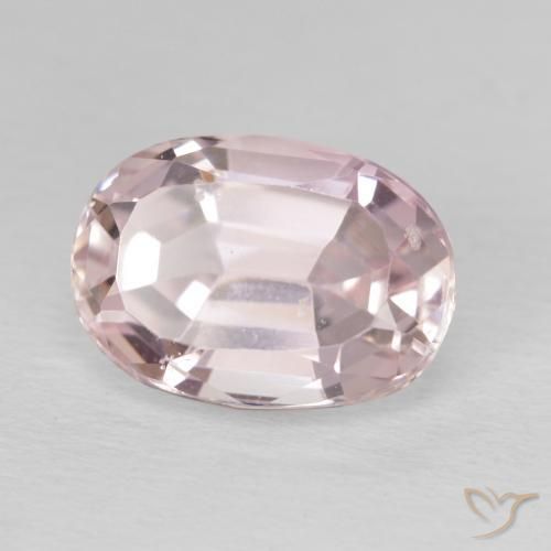 Kunzita Rosado flamingo natural de 5.48 ct, Ovalada, VS