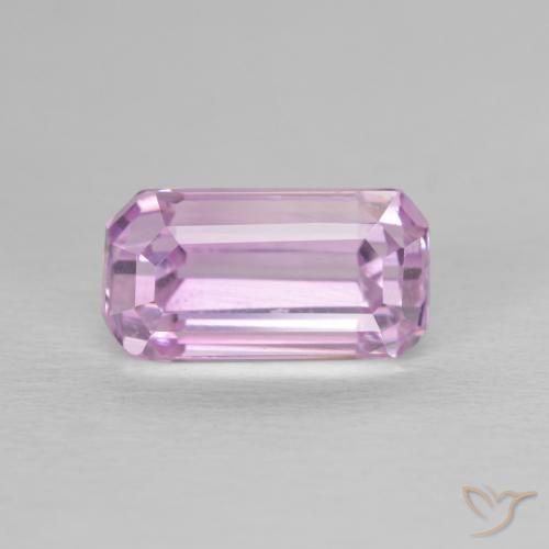 2.62ct Natural Rosado medio Kunzita, corte esmeralda, VS