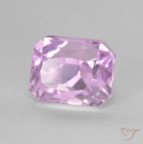 Kunzita Rosado púrpura real natural de 3.08 ct, Corte Octágono / Esmeralda, VS