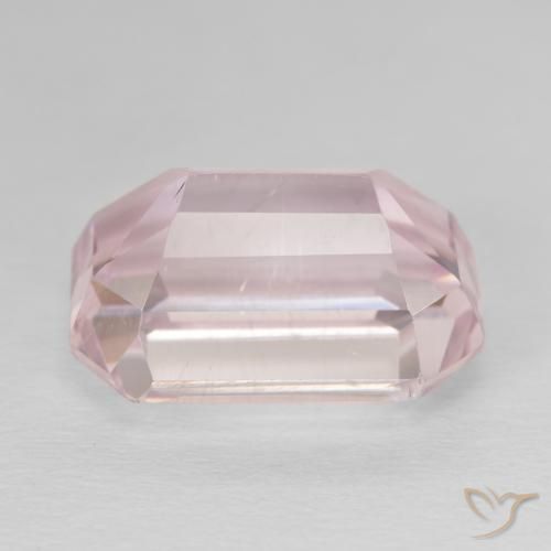 Kunzita Rosado claro natural de 15.55 ct, Corte Octágono / Esmeralda, VS