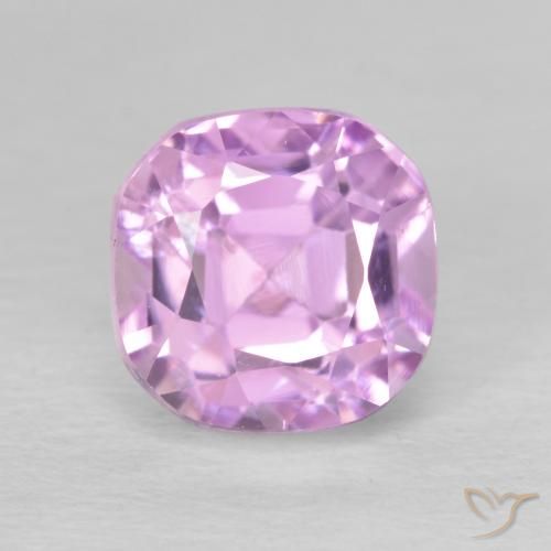 3.22ct Natural Rosado púrpura real Kunzita, Forma Cojín, VS