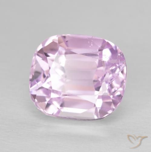 Kunzita Tono rosado cereza natural de 6.91 ct, Forma Cojín, VS