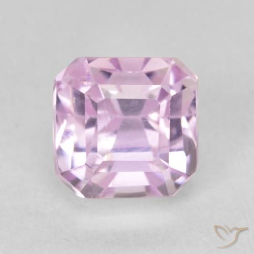 1.83ct Natural Medium Light-Pink Kunzita, corte esmeralda, VVS