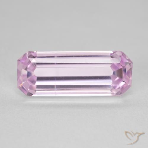 7.05ct Natural Rosado claro Kunzita, corte esmeralda, VVS
