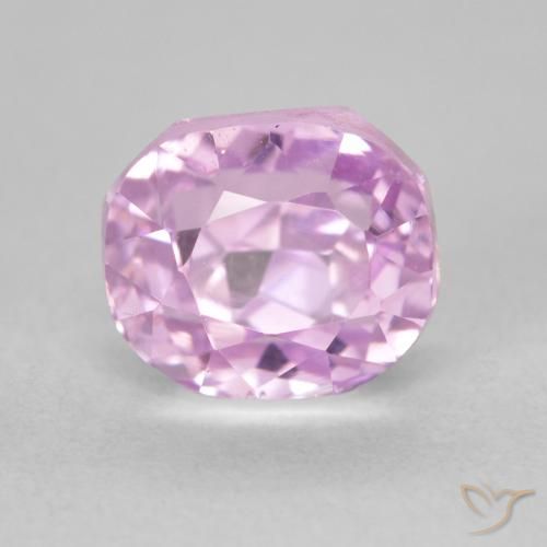 2.39ct Natural Rosado muy claro Kunzita, Forma Cojín, VVS