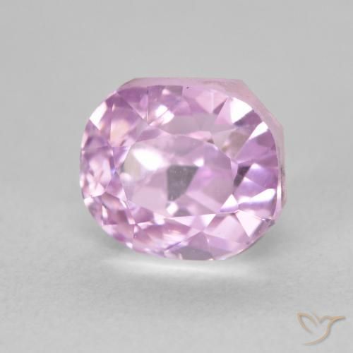 Kunzita Rosado muy claro natural de 2.39 ct, Forma Cojín, VVS