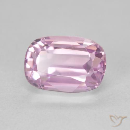 Kunzita Rosado cereza natural de 3.70 ct, Forma Cojín, VVS
