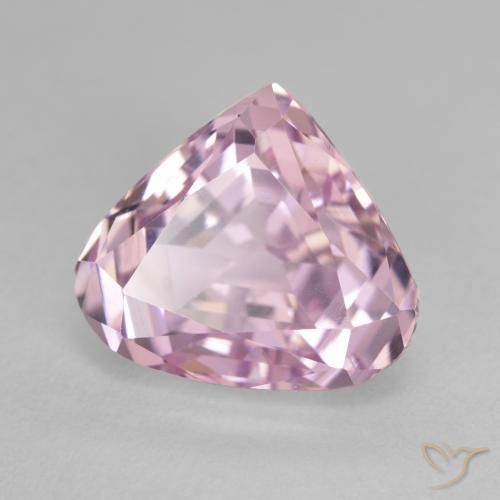Kunzita Rosado claro natural de 9.26 ct, En forma de pera, VVS