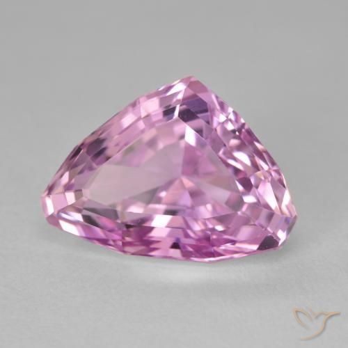 Kunzita Rosado púrpura real muy claro natural de 10.82 ct, En forma de pera, VVS