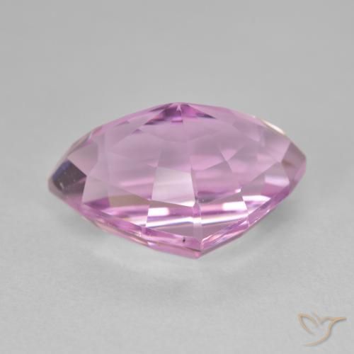 Kunzita Rosado púrpura real muy claro natural de 10.82 ct, En forma de pera, VVS