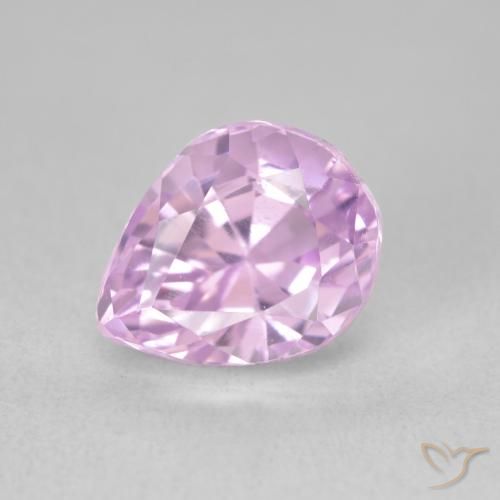 3.68ct Natural Púrpura medio Kunzita, En forma de pera, VVS-VS