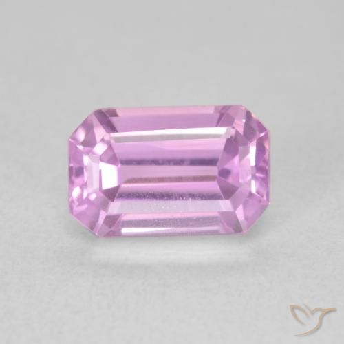 2.70ct Natural Púrpura rosado Kunzita, corte esmeralda, VVS-VS