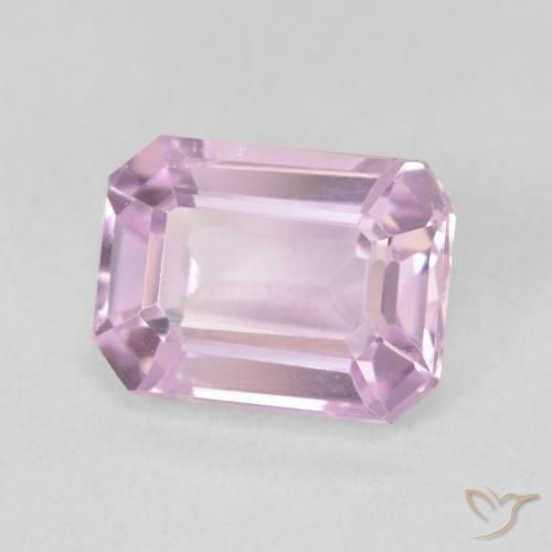 Kunzita Púrpura violeta rosáceo natural de 2.98 ct, Corte Octágono / Esmeralda, VVS-VS