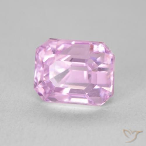 Kunzita Púrpura medio natural de 3.29 ct, Corte Octágono / Esmeralda, VVS-VS